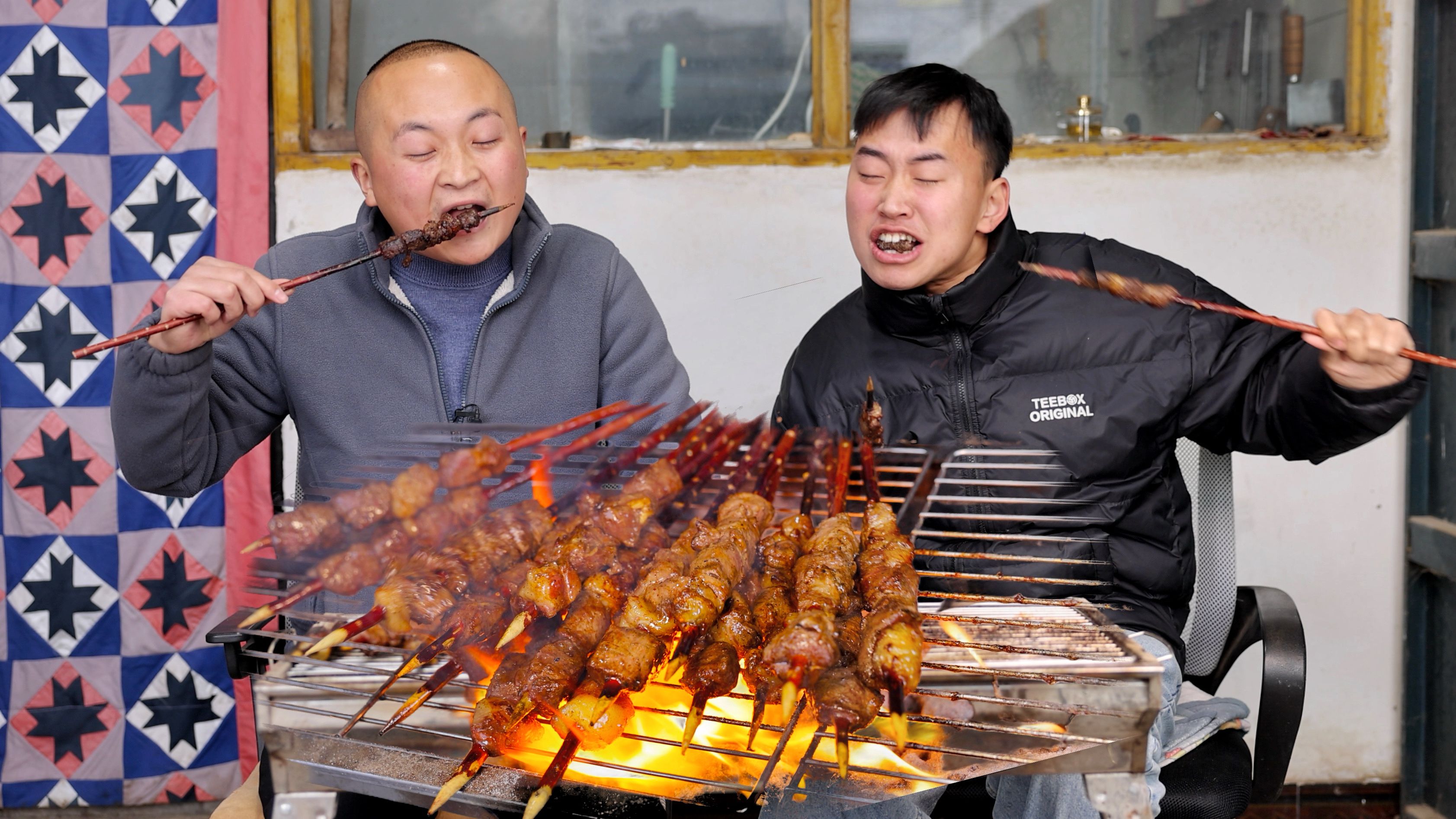 580买10斤雪花驴肉,新疆红柳签子烤着吃,焦香四溢哔哩哔哩bilibili