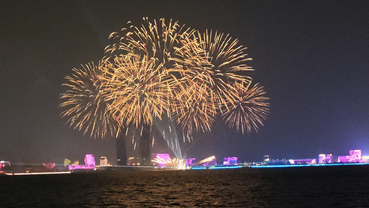 临港新年烟花秀图片