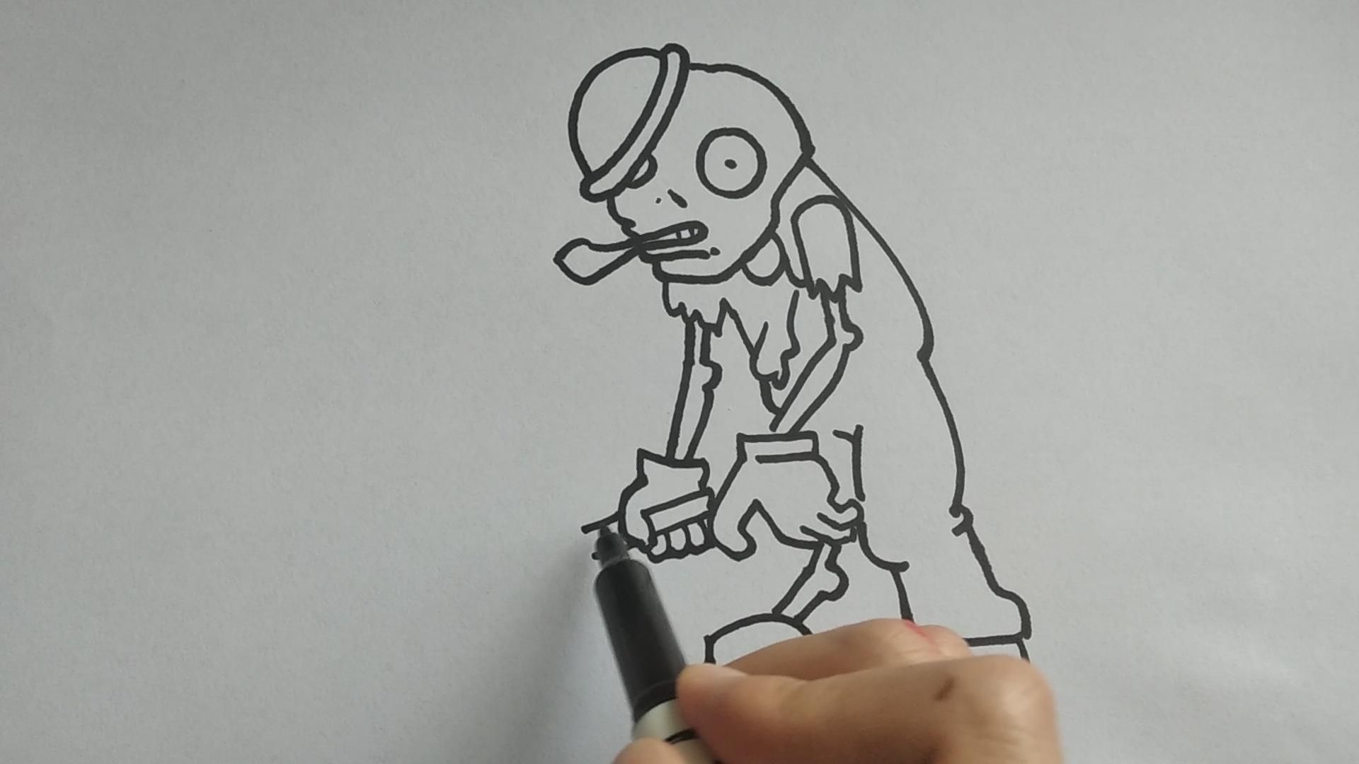 中国僵尸怎么画画法图片