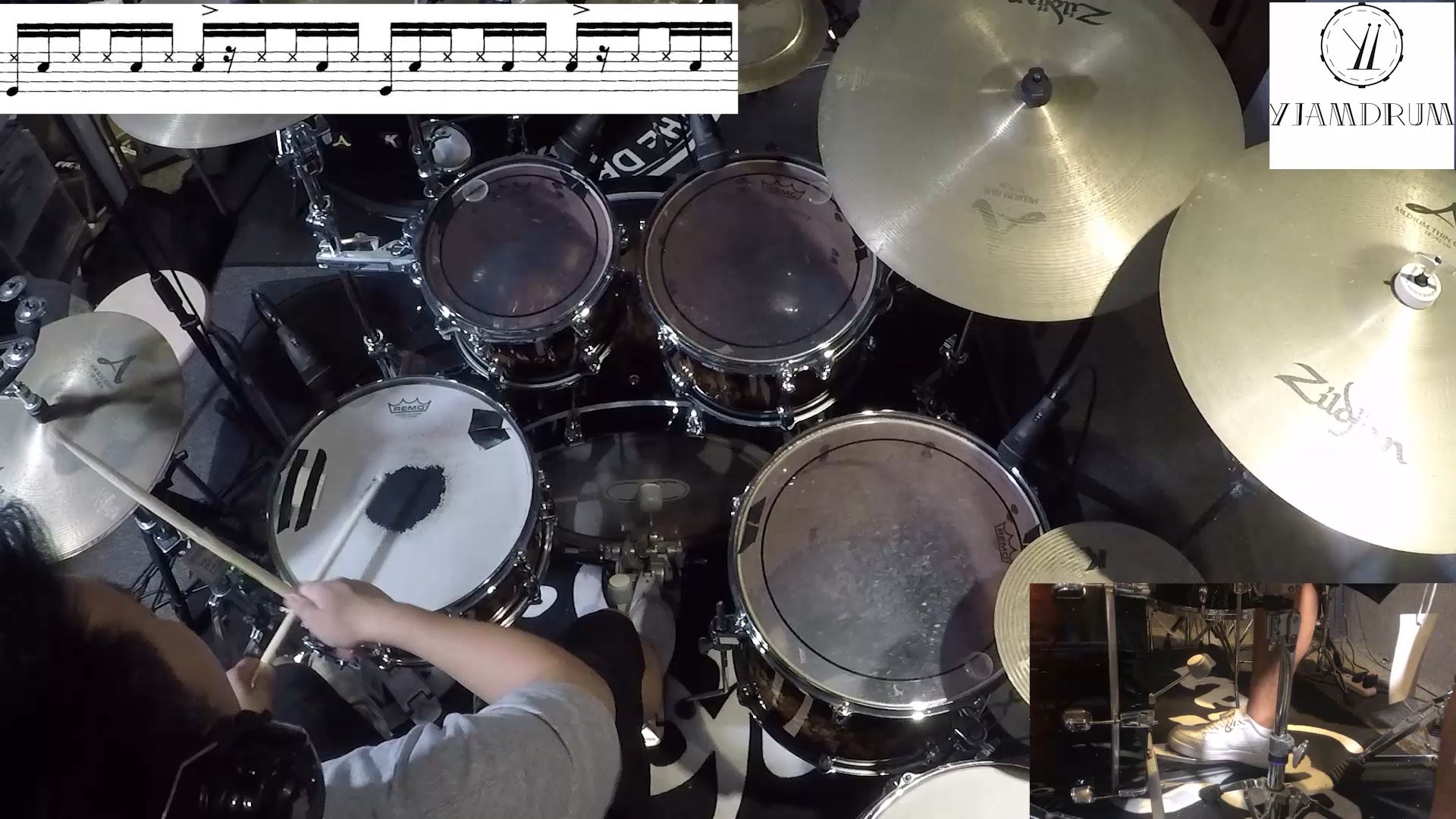 【架子鼓】6连音shuffle funk 基础篇