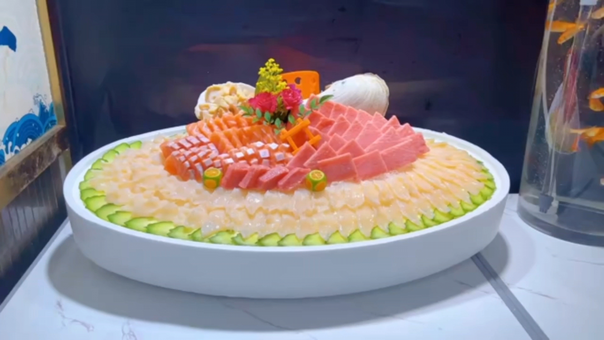 经典3拼#象拔蚌#法罗三文鱼#蓝鳍金枪鱼大腹