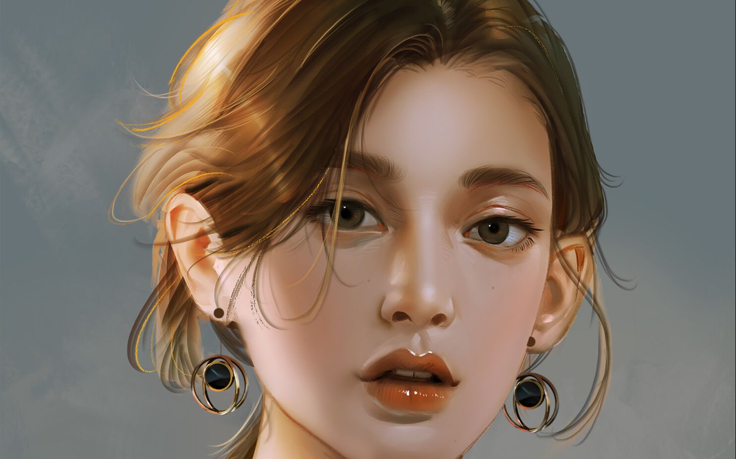 zbrush女性头部雕刻案例——欧美风格化女头笔刷雕刻技巧展示_哔哩