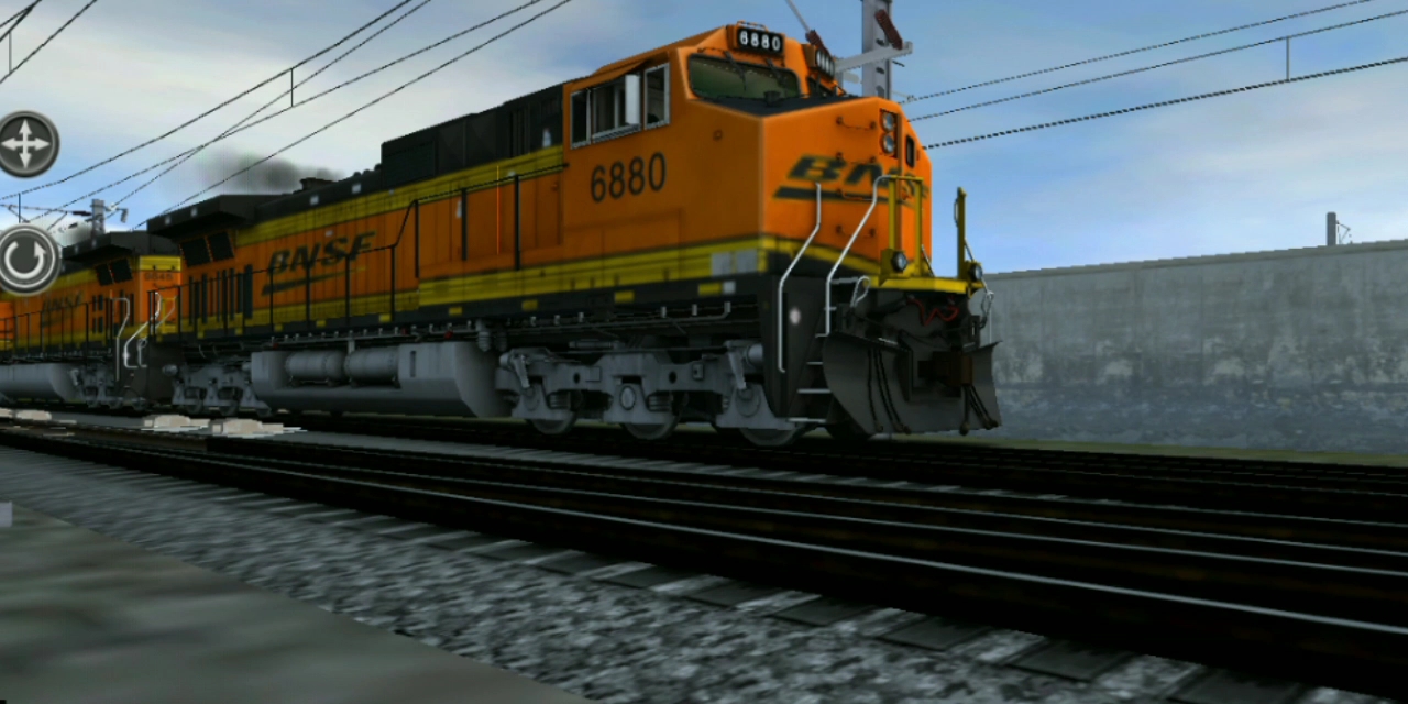 模拟火车-我新入手的火车头c44-9w bnsf h3内燃机车重联牵引货物列车