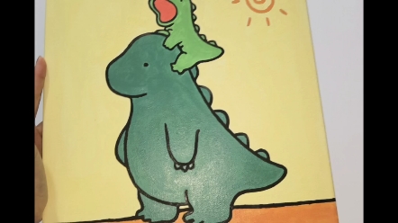 【数字油画】小恐龙 大恐龙 笨蛋恐龙