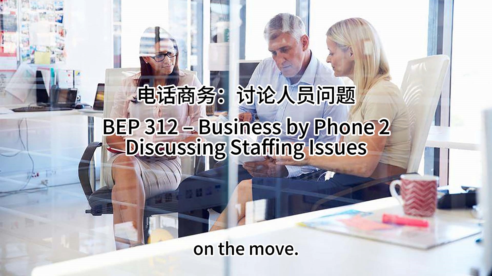 电话商务:讨论人员问题 Business by Phone 2: Discussing Staffing Issues  BEP 312哔哩哔哩bilibili