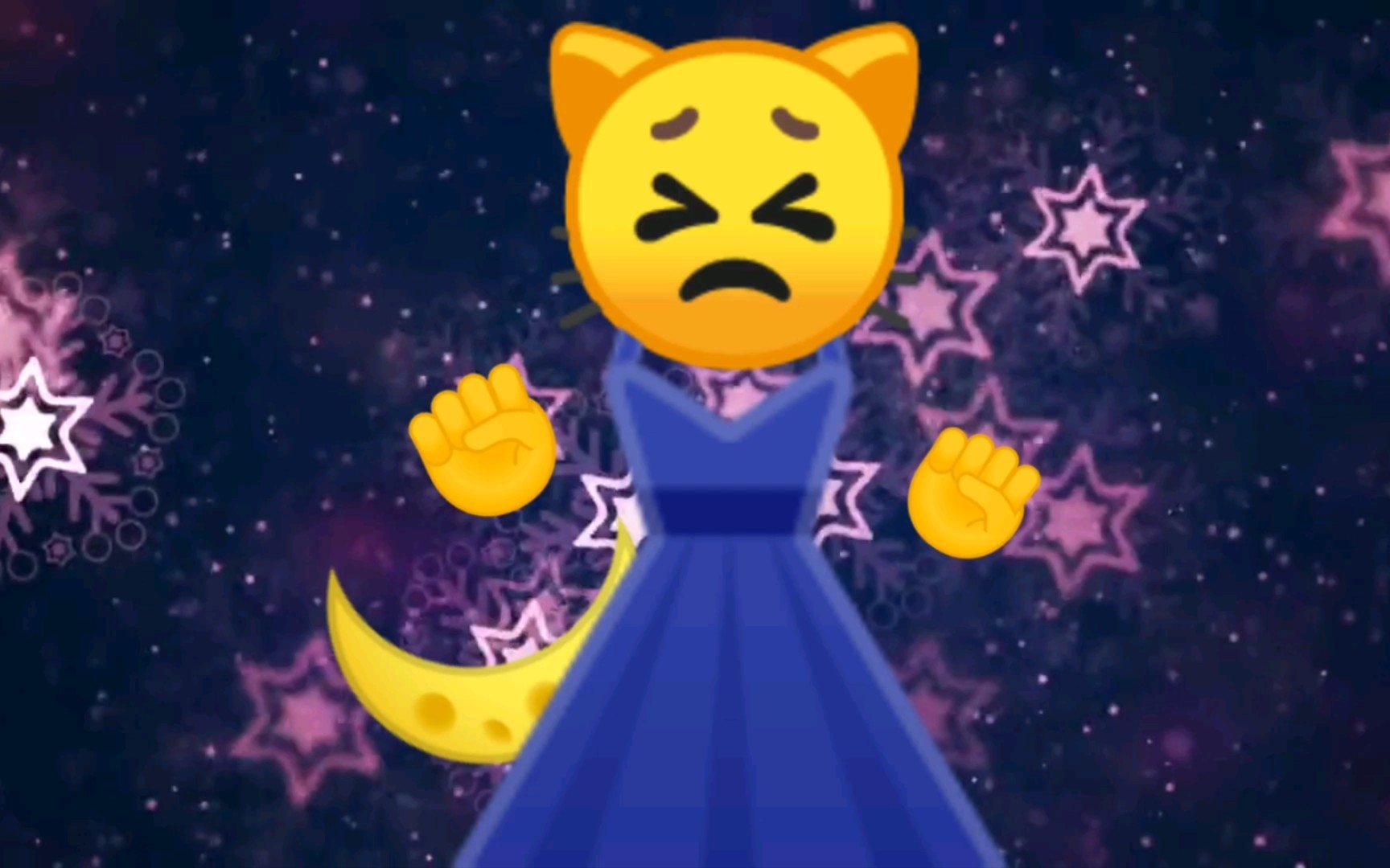 【emoji】sad cat dance(低質量警告