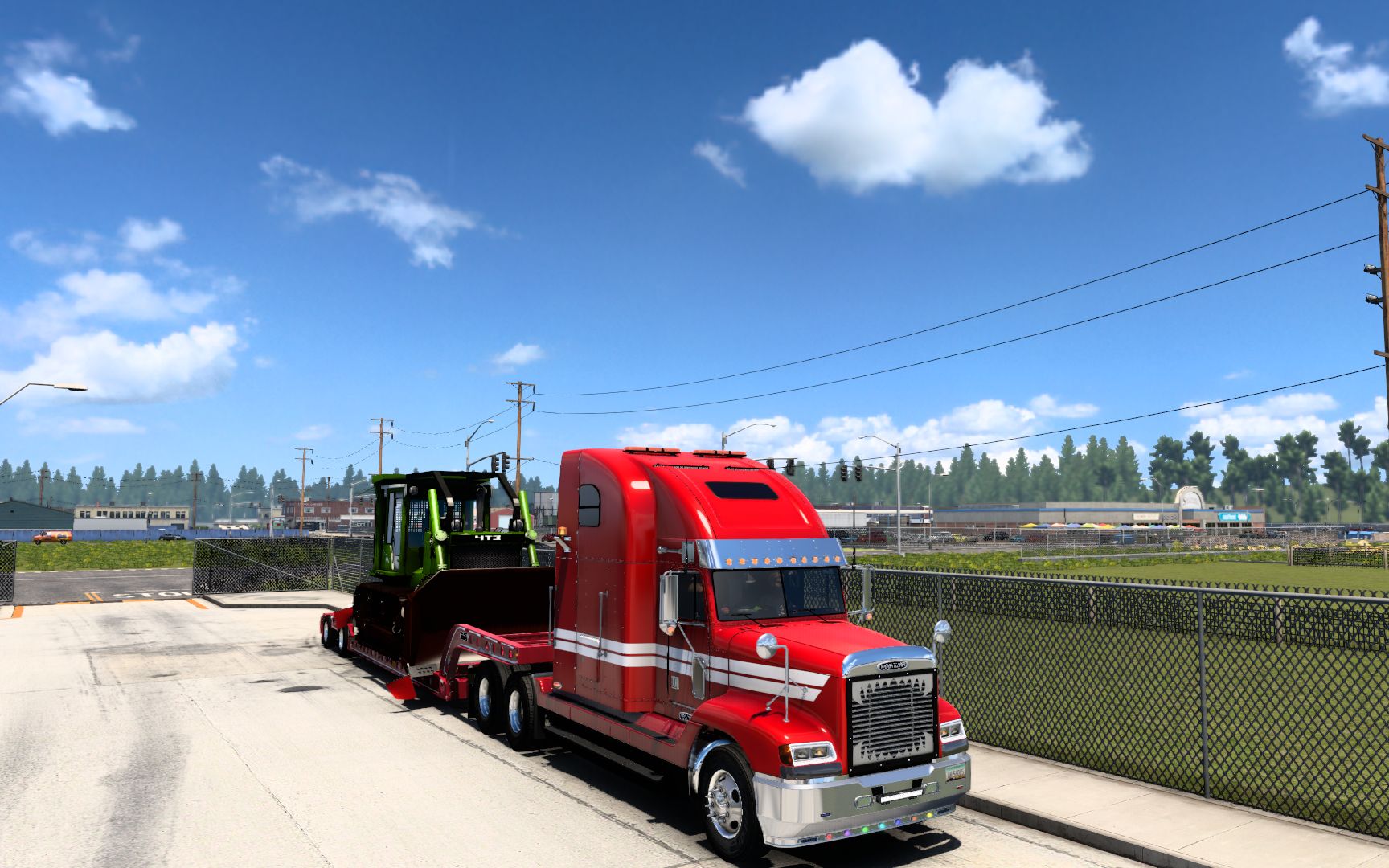 美卡驾驶福莱纳fld运输消防推土机加拿大-美国田纳西州