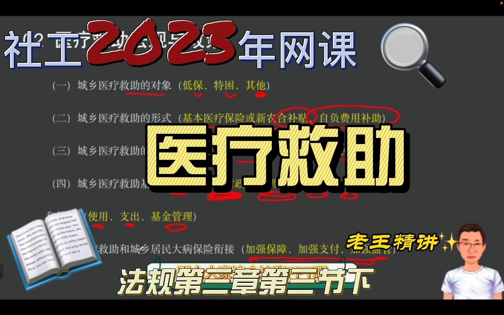 2023年社工网课第三章第三节下医疗救助法规讲解哔哩哔哩bilibili