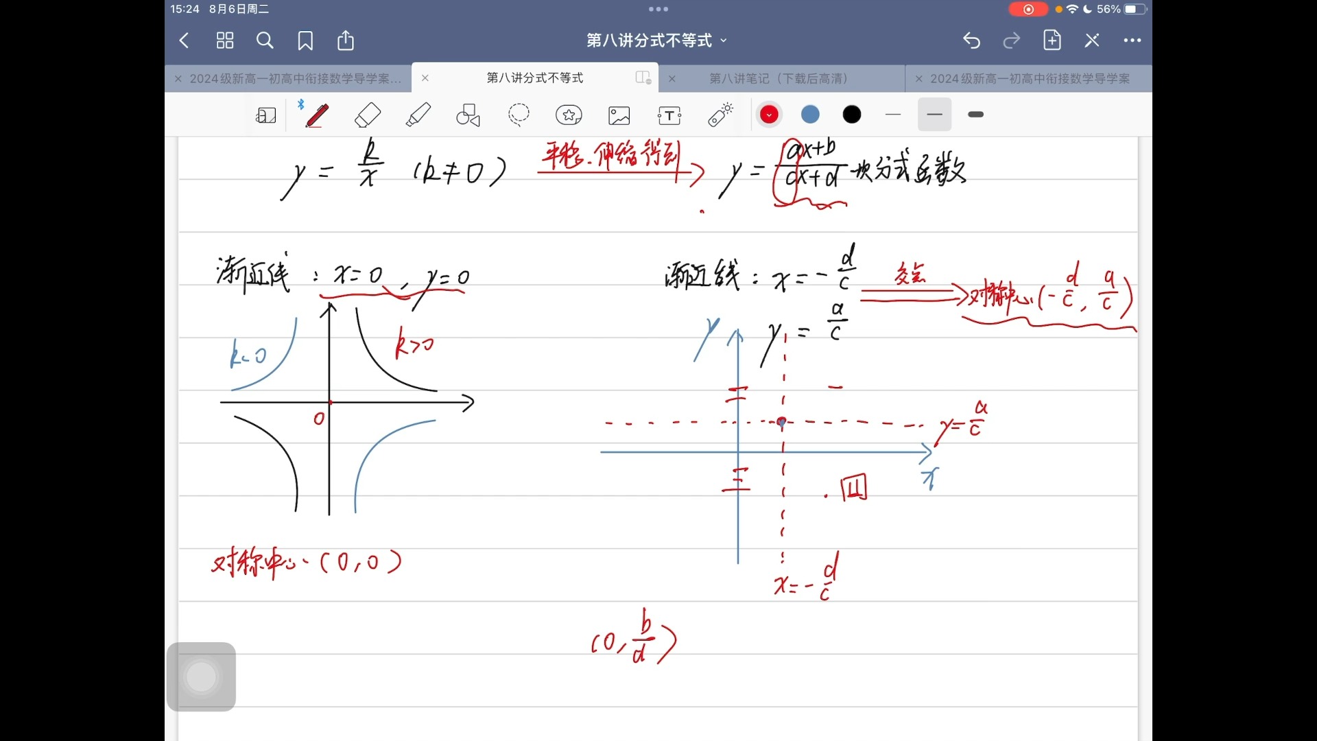 初高衔接——第八讲一次分式函数哔哩哔哩bilibili