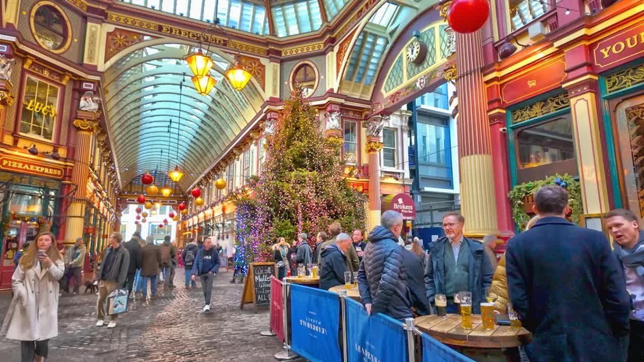 【超清英国】漫步冬季的伦敦塔桥通往圣保罗大教堂 2023.12