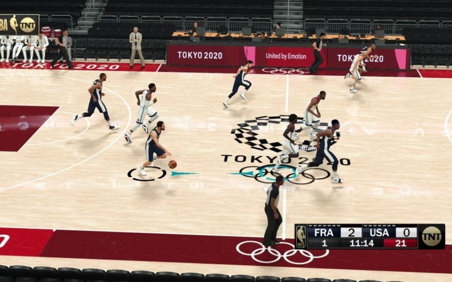 NBA2K21&美国国家梦十四队VS法国男篮&2020东京奥运男篮决赛重演