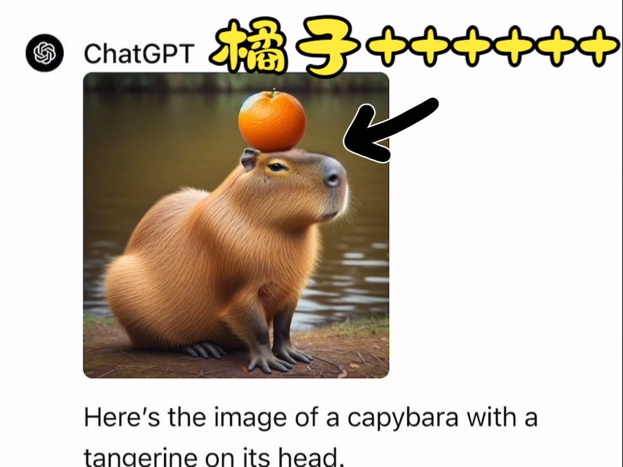 当你让gpt生成水豚顶橘子,但是橘子越来越多.