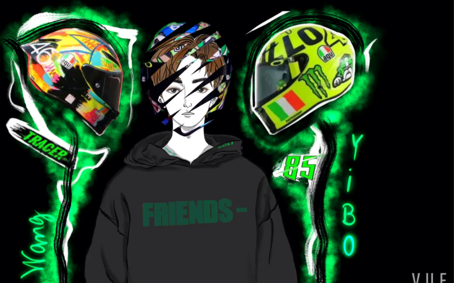 85号赛车手王一博绘制视频