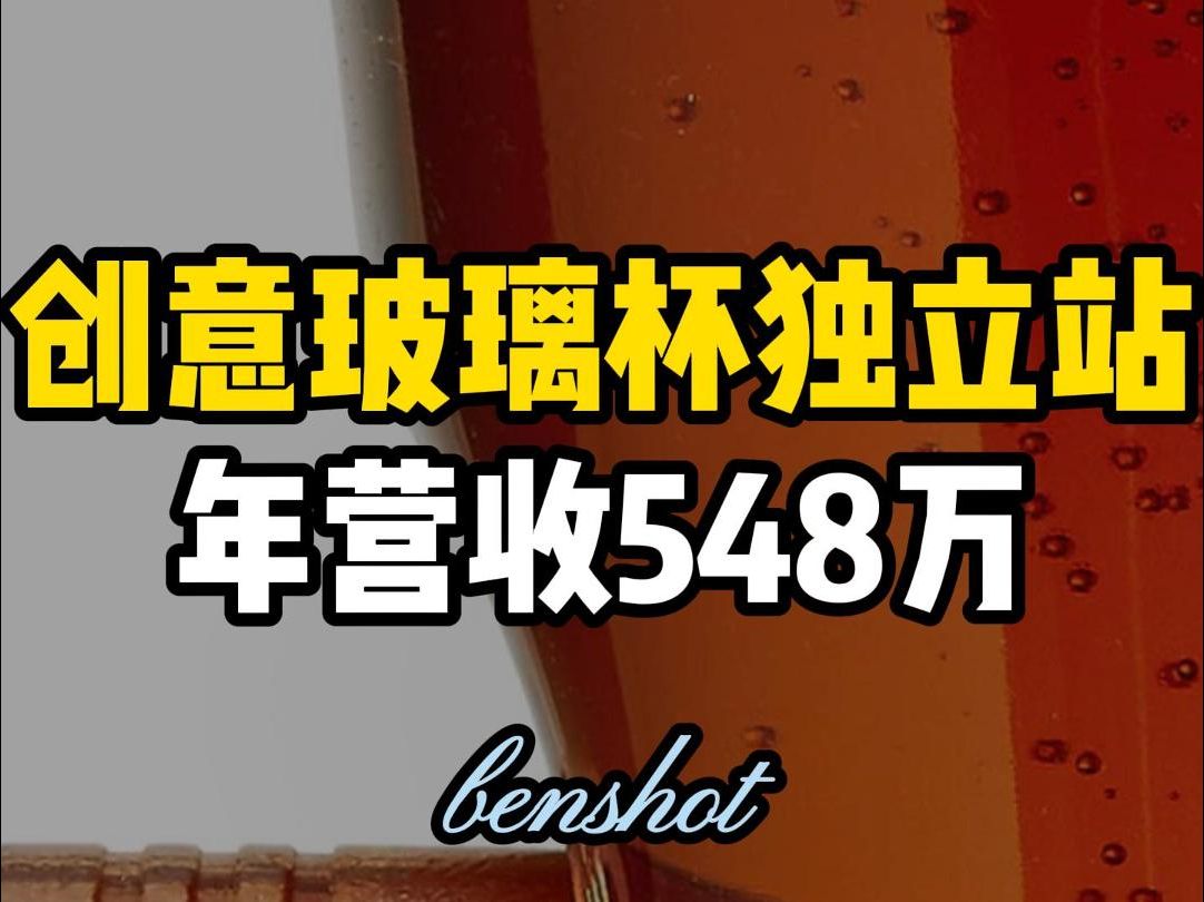 创意玻璃杯独立站,年营收548万哔哩哔哩bilibili