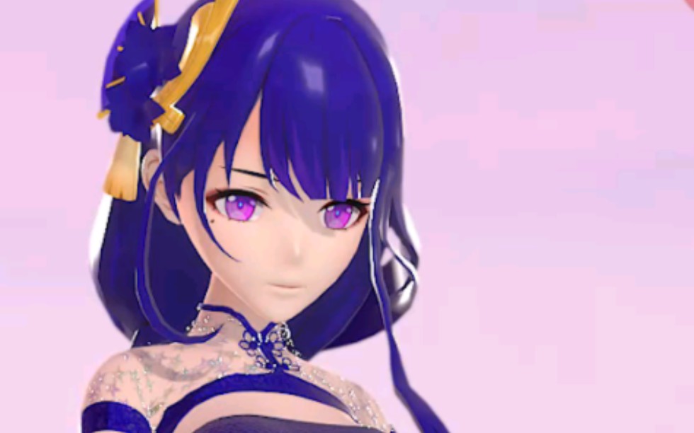 原神雷电将军来了,还想看谁,留言安排,mmd二次元动漫女神