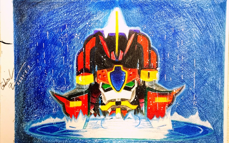 用彩铅回忆童年no3光能使者如何画6小时画再用6分钟画毁