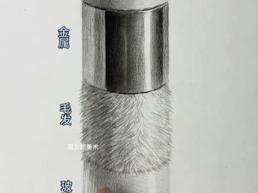素描静物（不同材质的表现手法）周文超