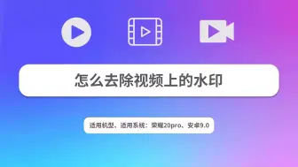 Download Video: 怎么去除视频上的水印