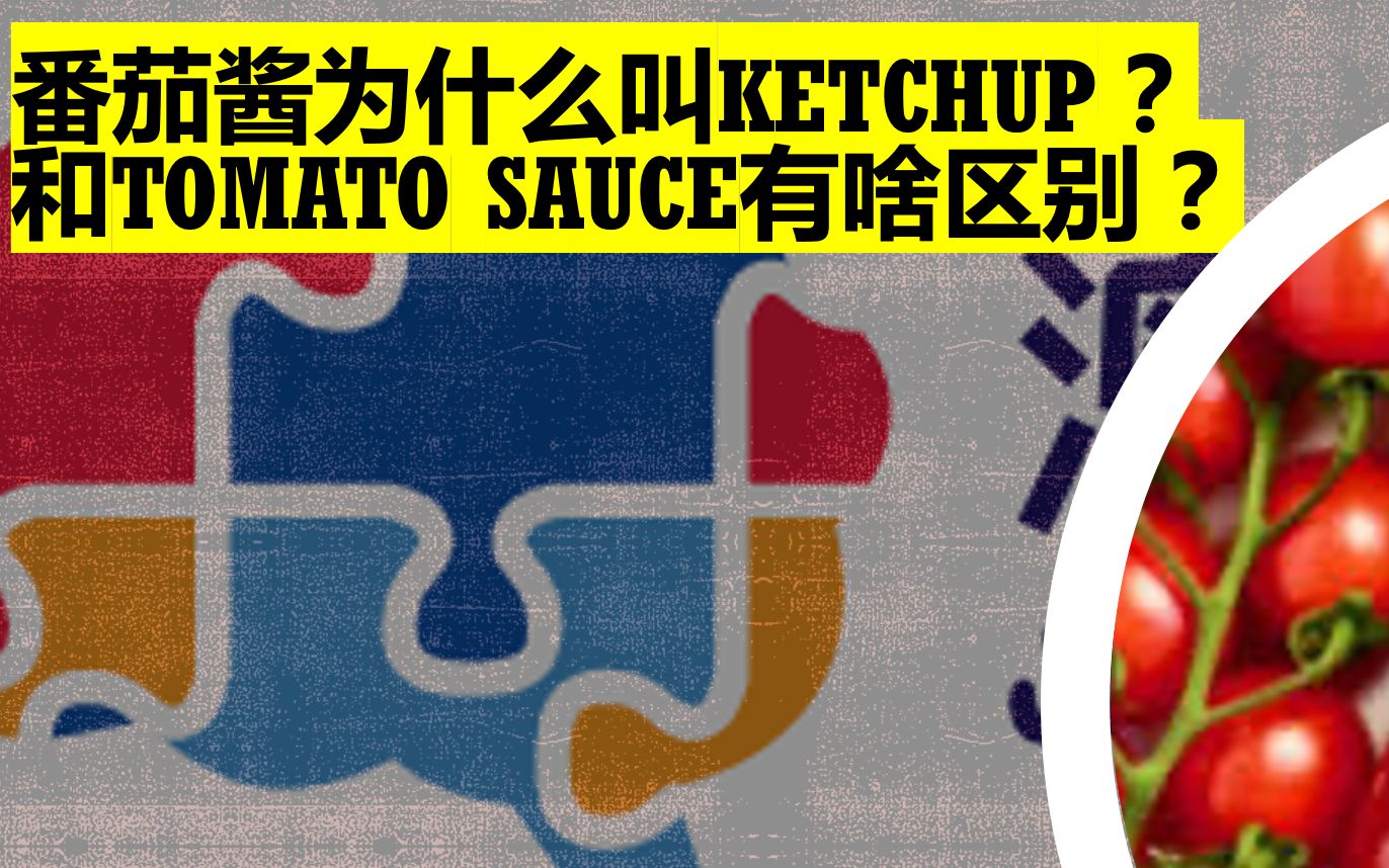 番茄酱为什么叫Ketchup?和Tomato Sauce有什么区别?哔哩哔哩bilibili