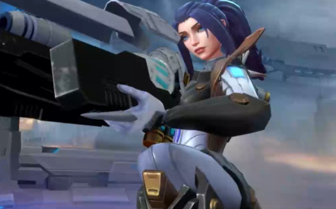 解锁新皮肤7515【未来战士 凯特琳】登场画面