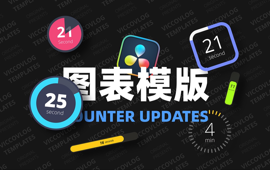 [Vicco] 更多的计数器模版来喽~ | 图表模版更新 | 新增6个计数器模版哔哩哔哩bilibili