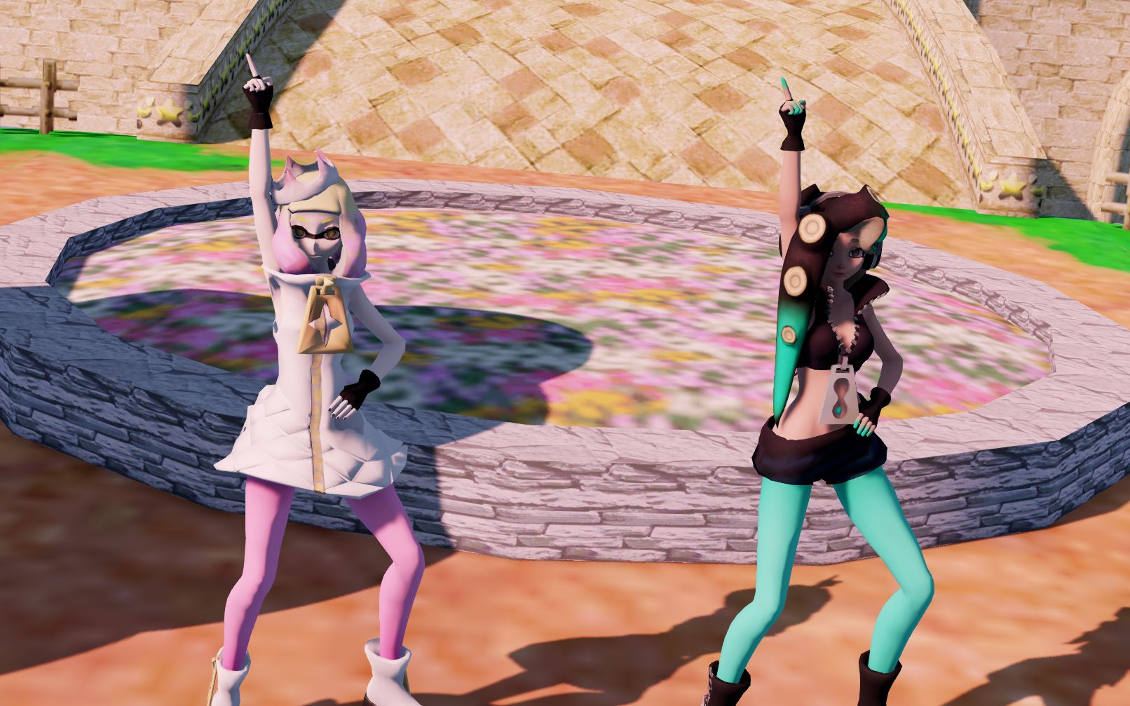 喷射战士mmdmarina与pearl的小苹果1080p60fps