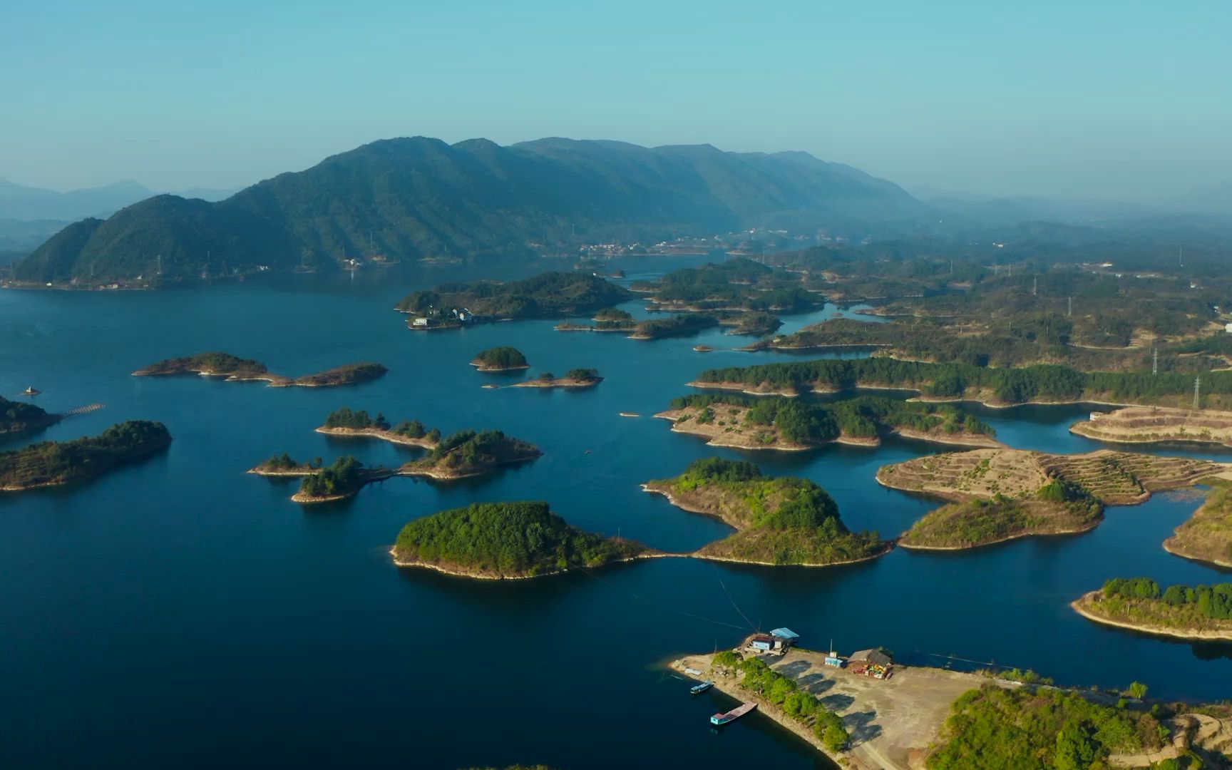 湖北黄石仙岛湖自然风光山水风景姚青春上海回云南老家路过
