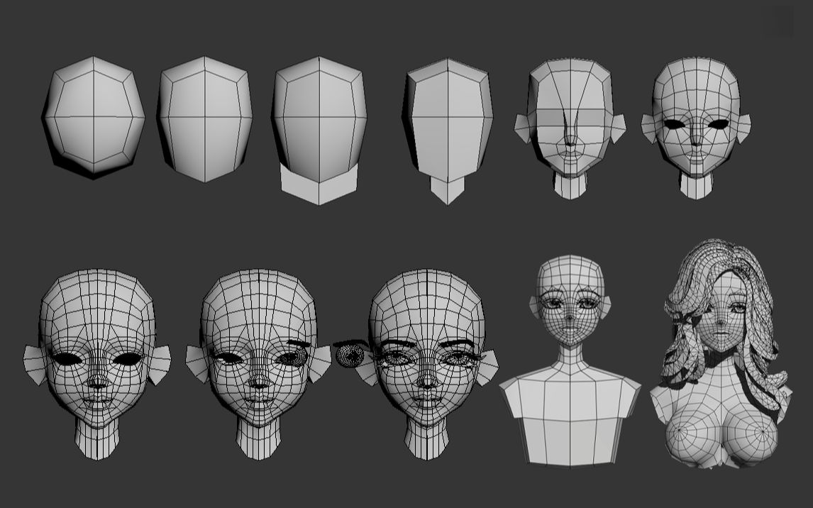 【3DMAX人物建模】从长方体开始教你,制作人物模型,零基础学习角色布线,角色布线技巧讲解哔哩哔哩bilibili