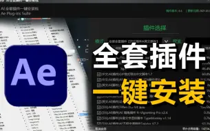 Download Video: 【AE插件】（附安装包下载）AE2024最新插件合集，一个满足你100%需求的插件包，就是这款AE全套插件！！一键套用，好用至极，管用一生！！