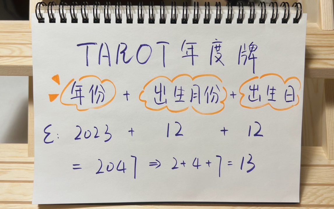 【菜菜塔罗】2023年运/用生日计算你的年度牌/了解个人年度课题、挑战、机遇哔哩哔哩bilibili