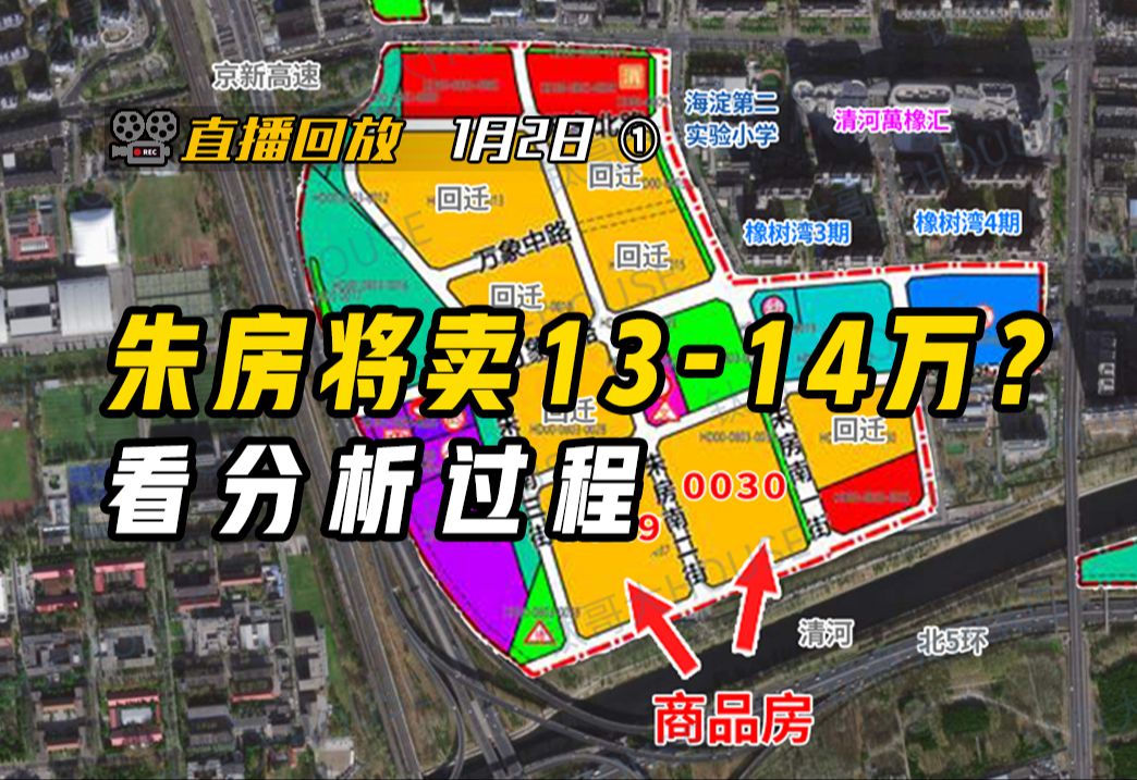 北京土拍 | 海淀朱房华润和建发各下一城,楼面价干到9.5万/㎡,预计售价1314万?告诉你为什么?【钛哥直播回放1.2①】哔哩哔哩bilibili