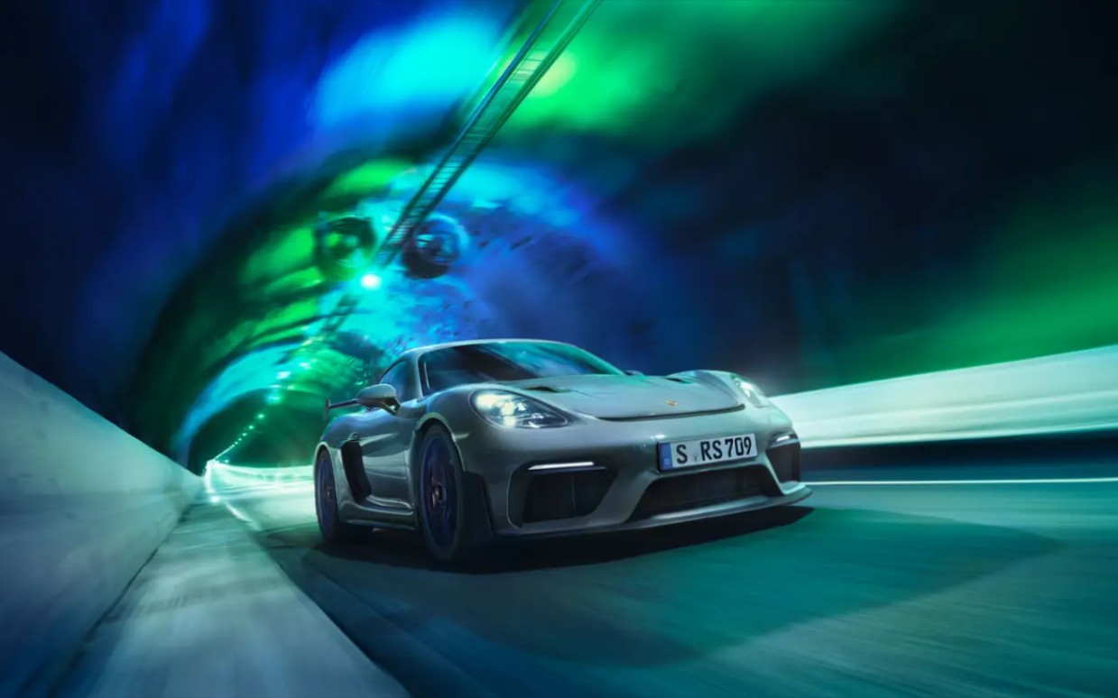 porsche 保时捷新车型718 caymen gt4 rs 的官方宣传片,快来感受一下