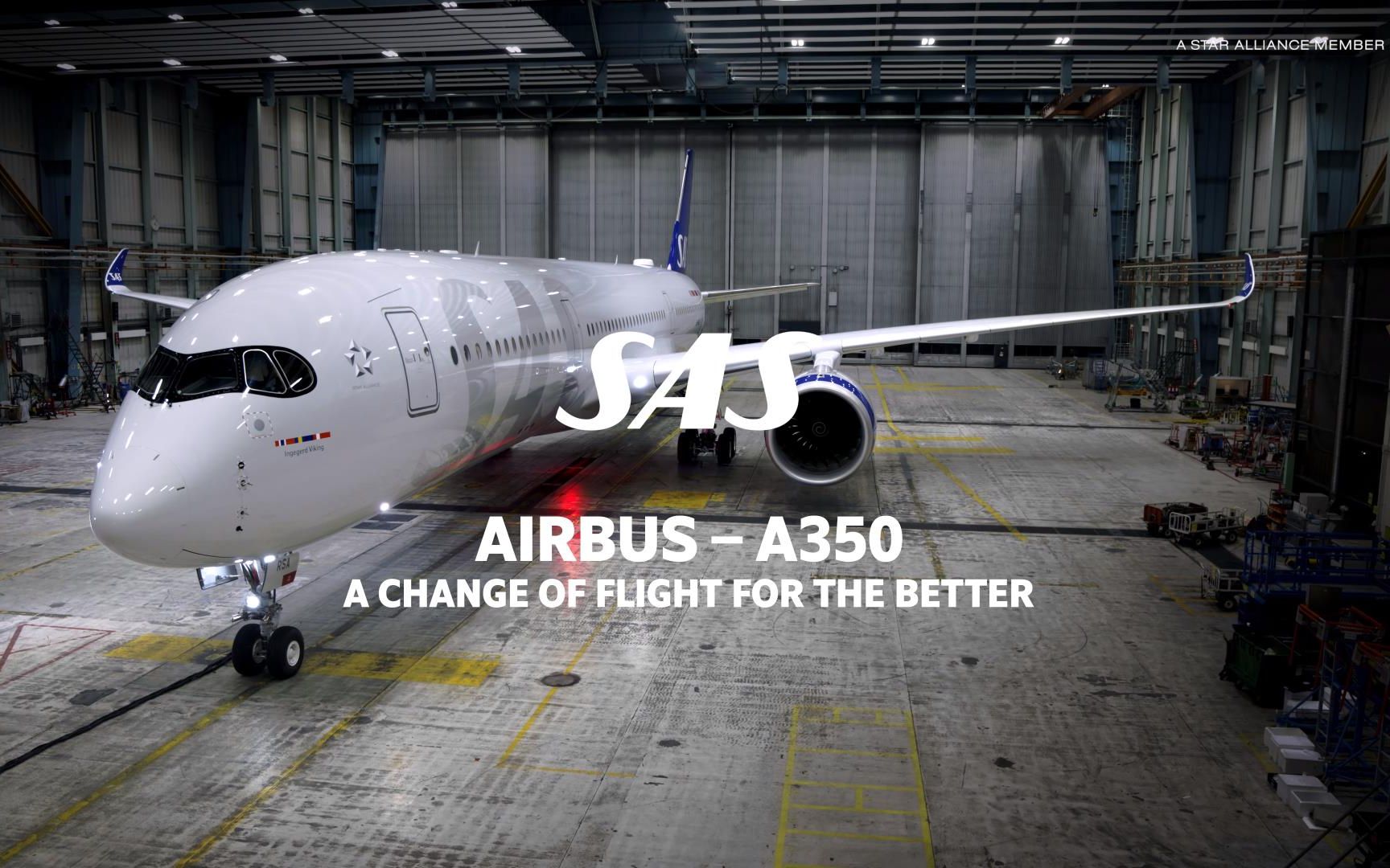 北欧航空首架空客a350成功商业首航