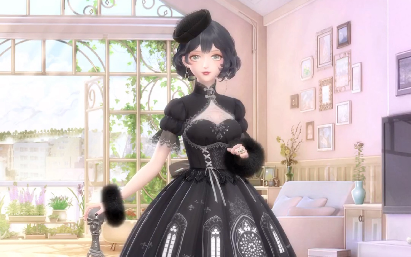 闪耀暖暖每日穿搭no15乌鸦小姐