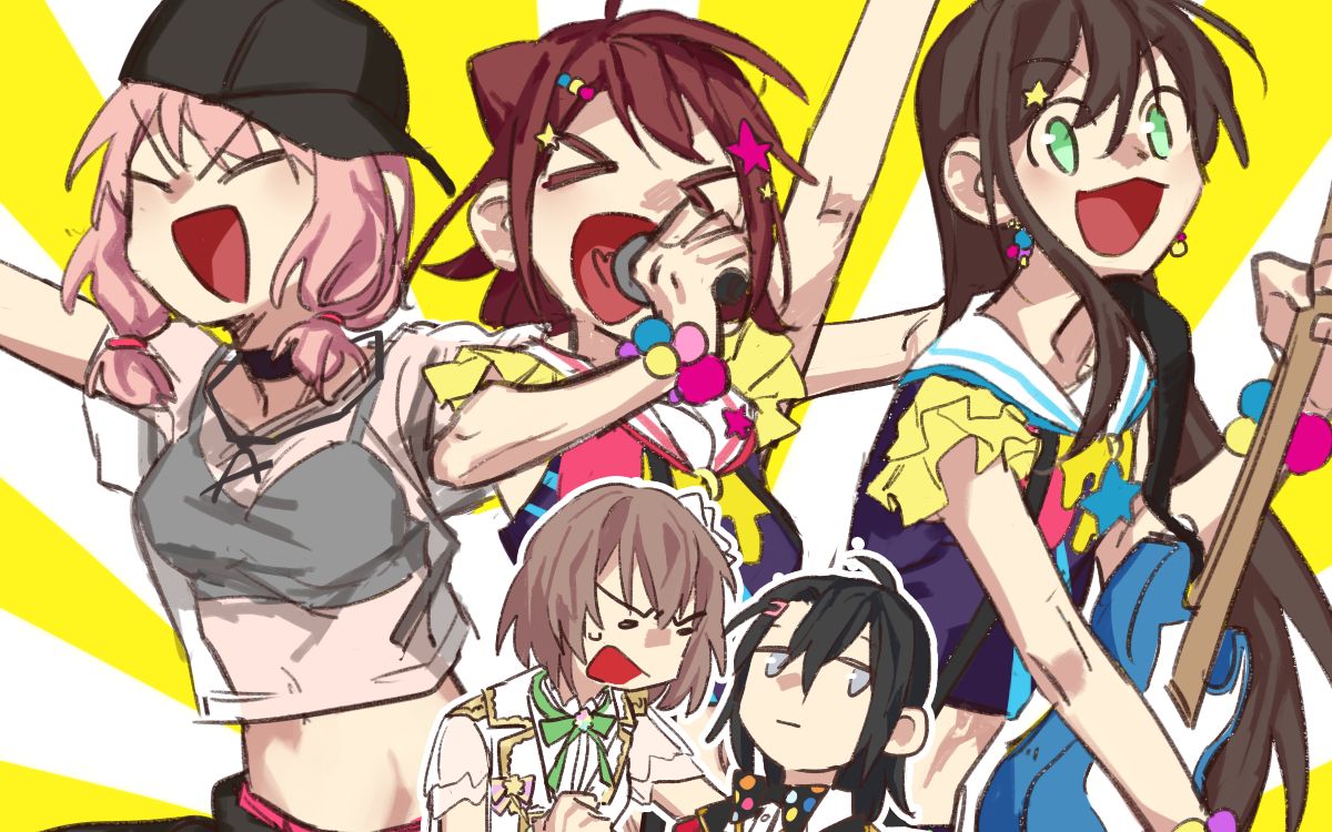 [图]【BanG Dream！手书】电音组的一笑悬命