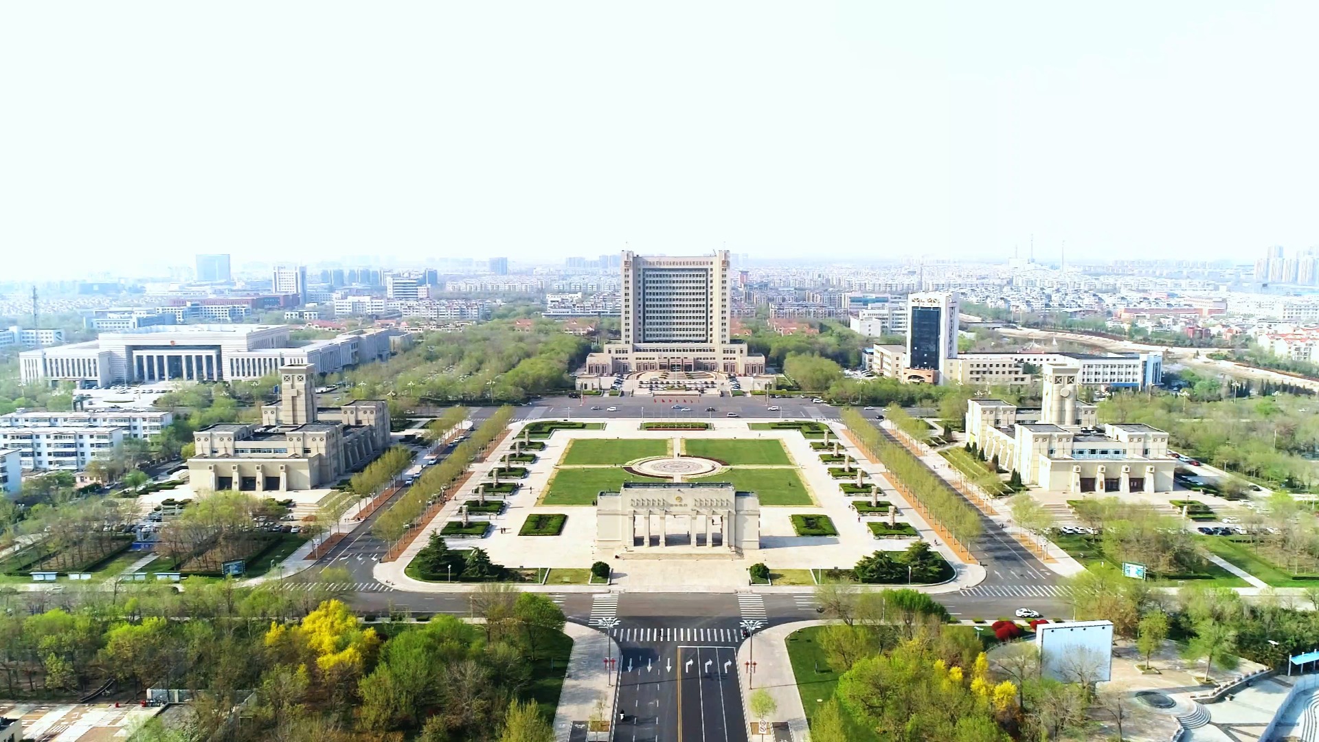 东营新世纪广场航拍