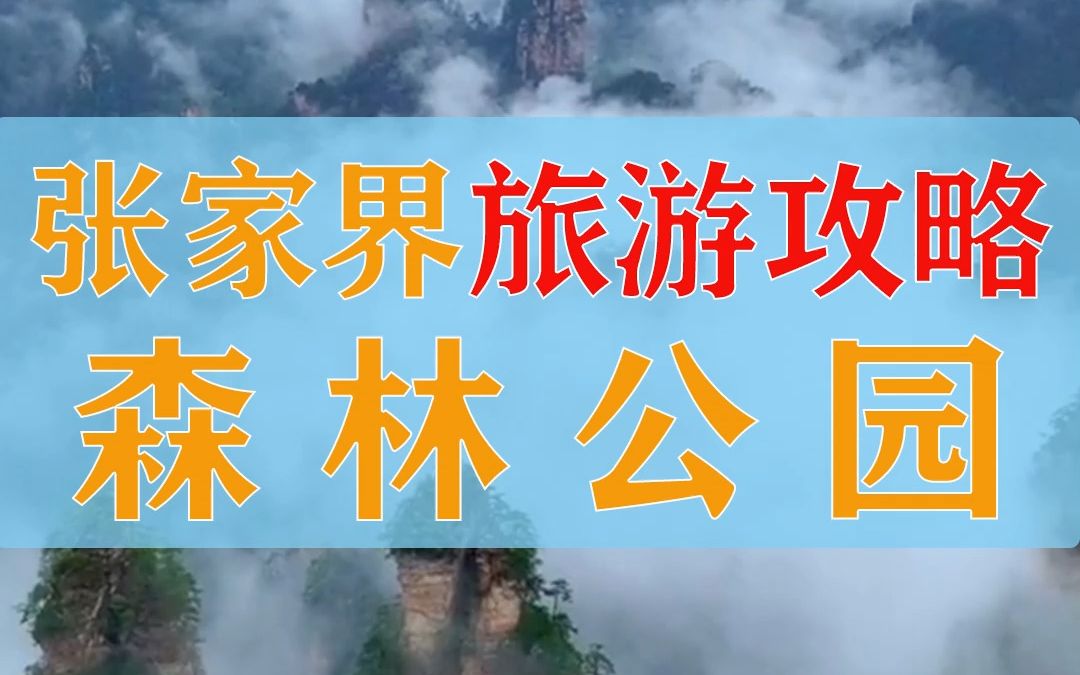 [图]张家界国家森林公园两日游攻略来咯，路线给你们规划好了已经，继续抄作业吧