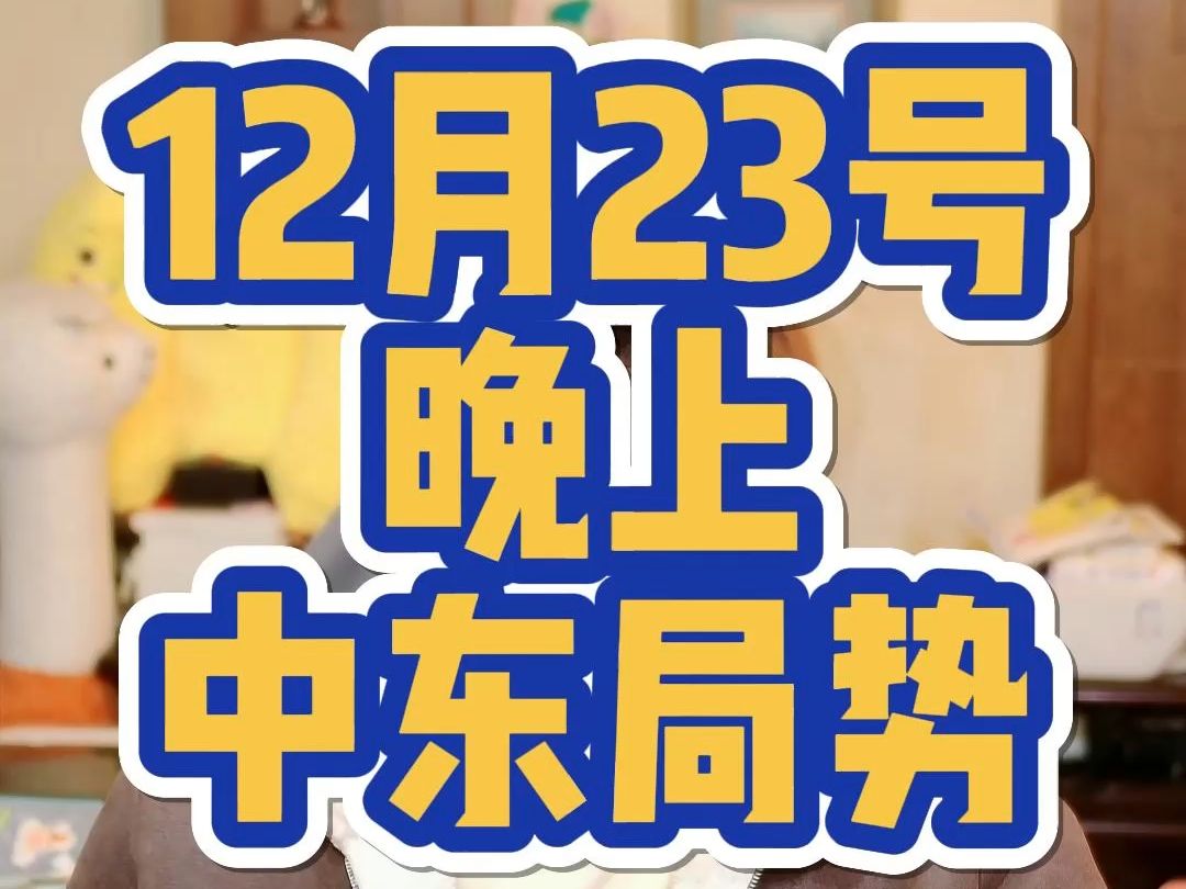 【纯属巧合社】12.23晚 哈梅内伊:如果德黑兰的反应堆被炸,那海湾地区的美国基地将被夷为平地;阿勒颇举行的大规模集会反对在叙利亚建立世俗国家;...