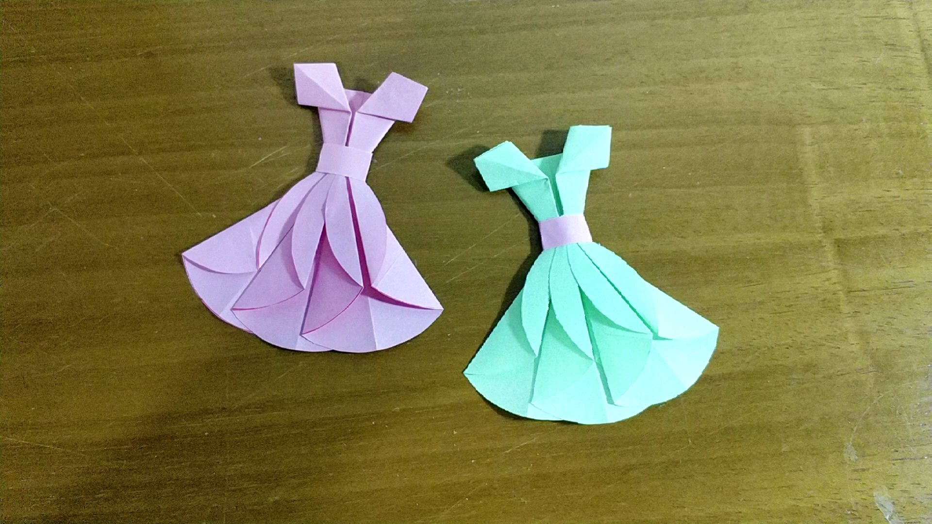 折纸裙子 简单漂亮图片
