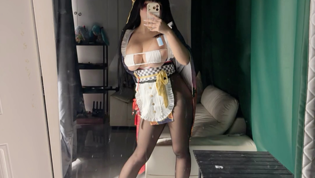 这镜子真显瘦啊……