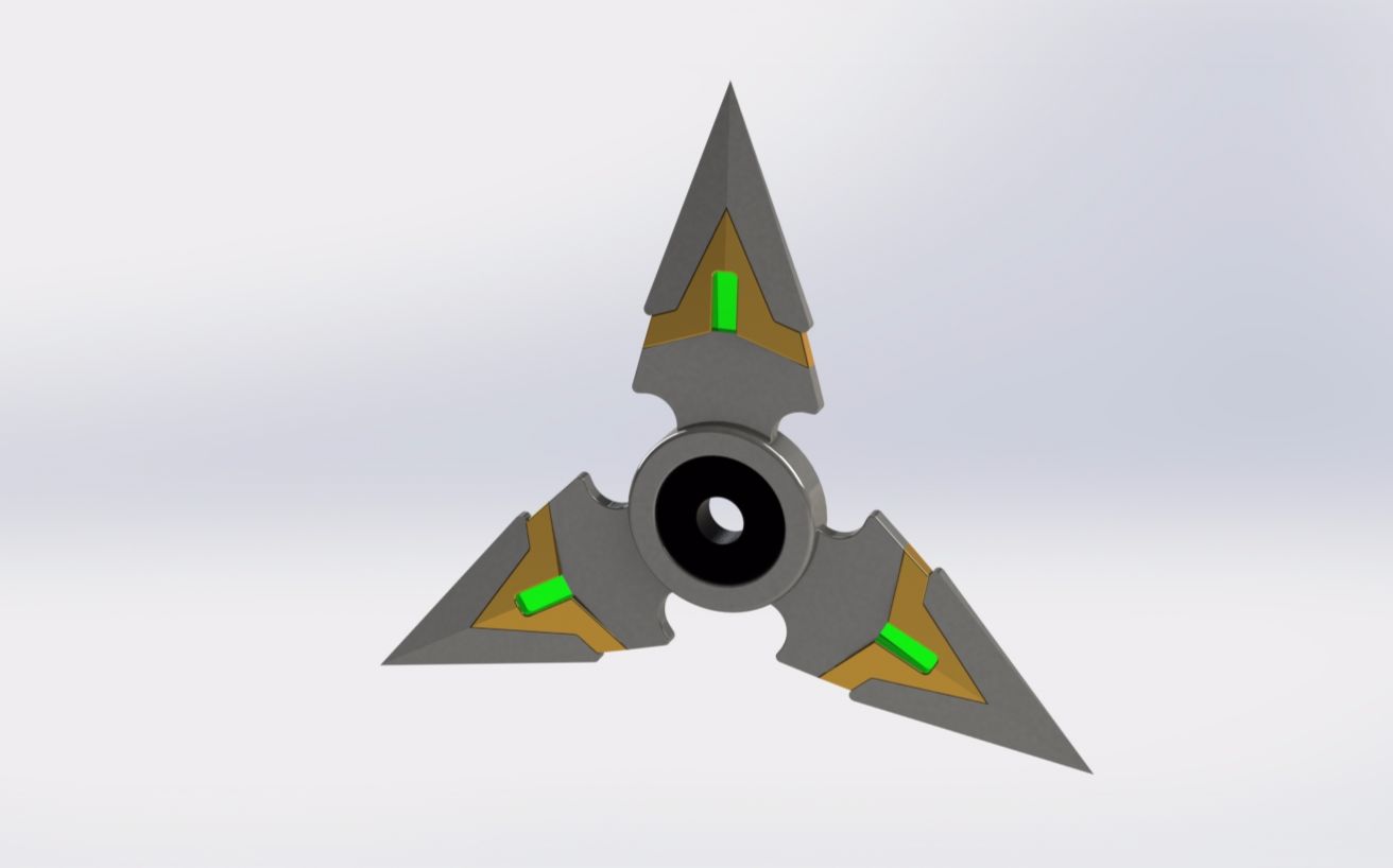 solidworks建模守望先锋源氏飞镖可3d打印玩耍