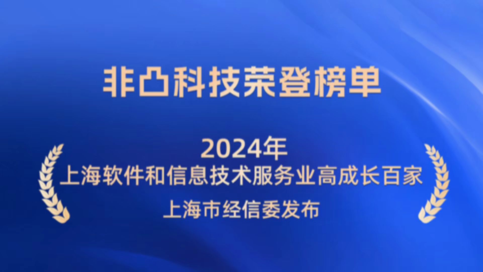 非凸科技荣登“2024上海软件和信息技术服务业高成长百家”榜单哔哩哔哩bilibili