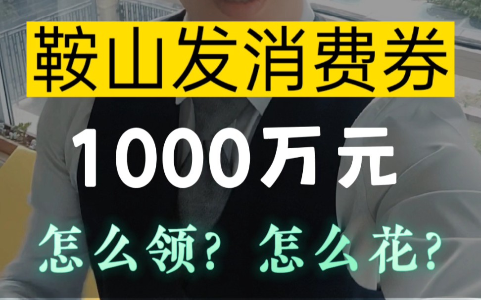 辽宁鞍山发市民消费券1000万元!怎么领?怎么花?#律师 #鞍山 #同城热点 #法律咨询 #真实事件哔哩哔哩bilibili