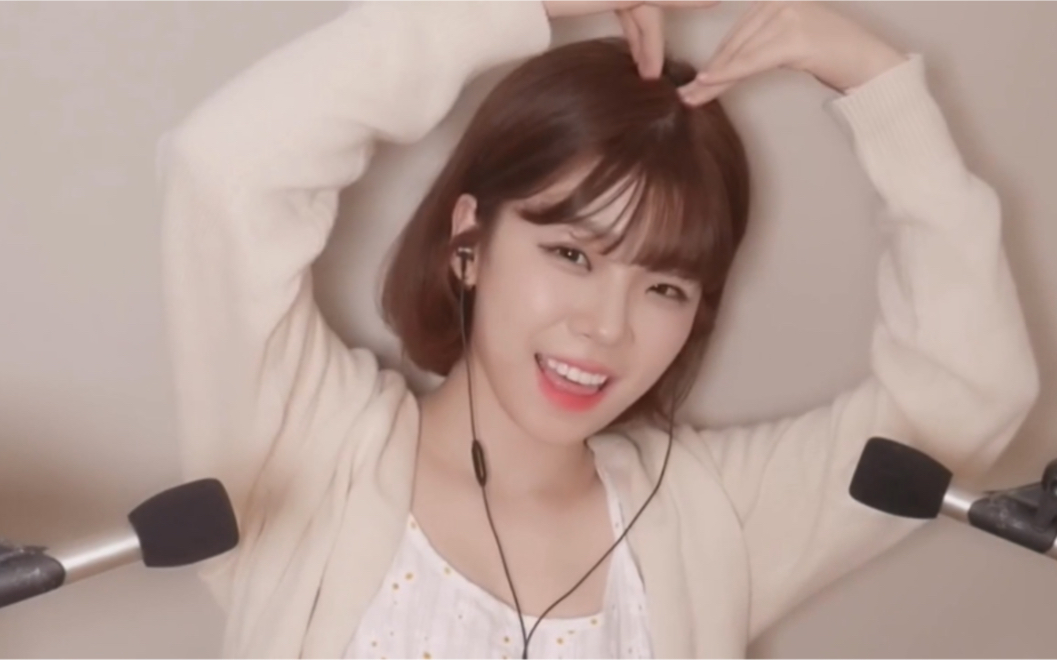 yeonchu吹气球 揉捏沙泥 摩擦耳朵 吹泡泡,调整播放