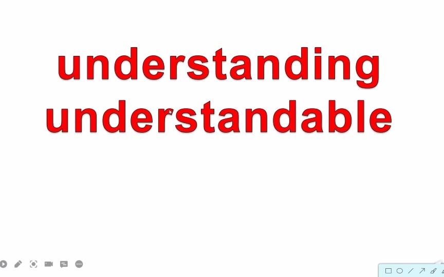 [图]understanding 和 understandable 之间的区别