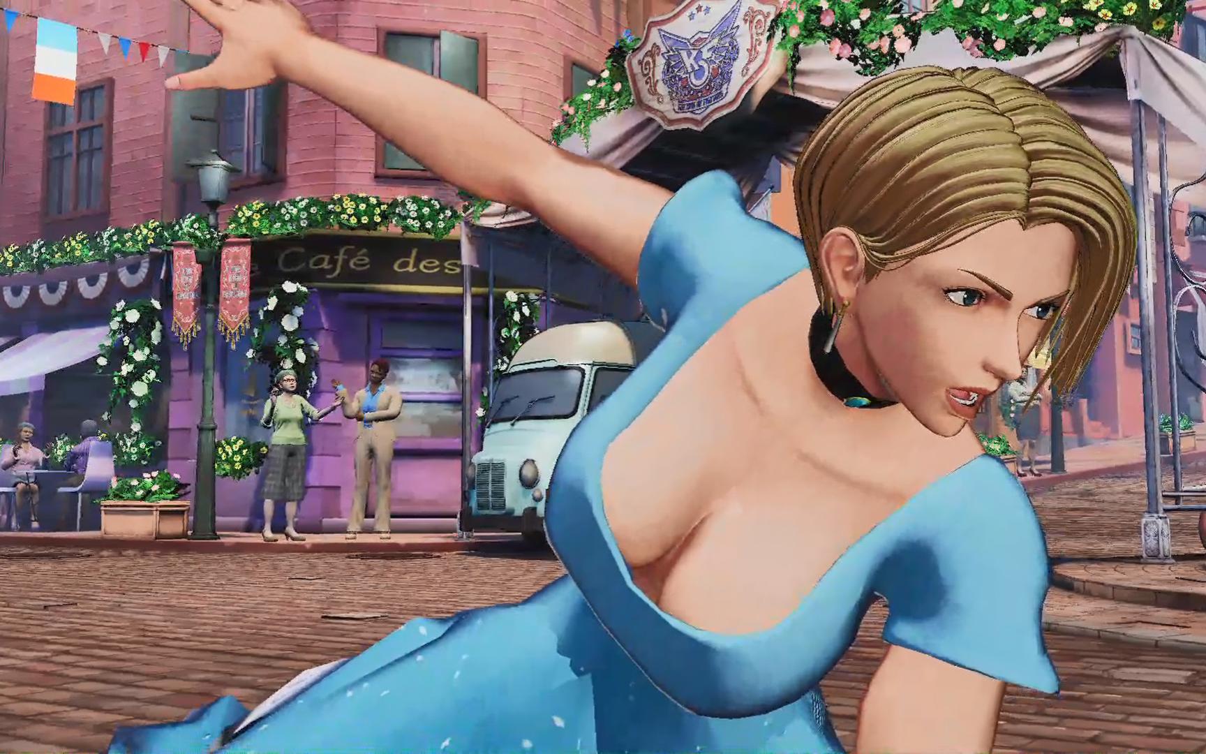 【mod】拳皇15优秀mod演示:琼 特别结局 法国贵妇造型