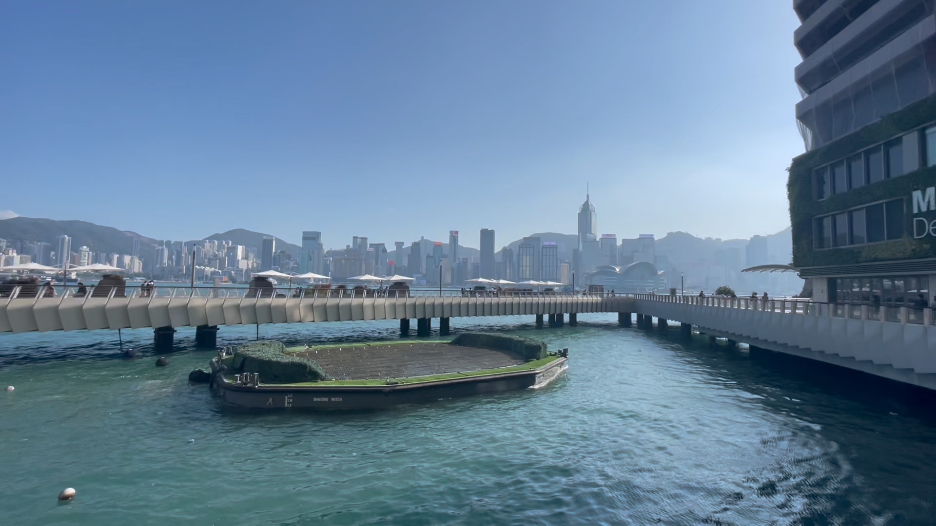 香港周末尖沙咀维多利亚港k11musea维港落日