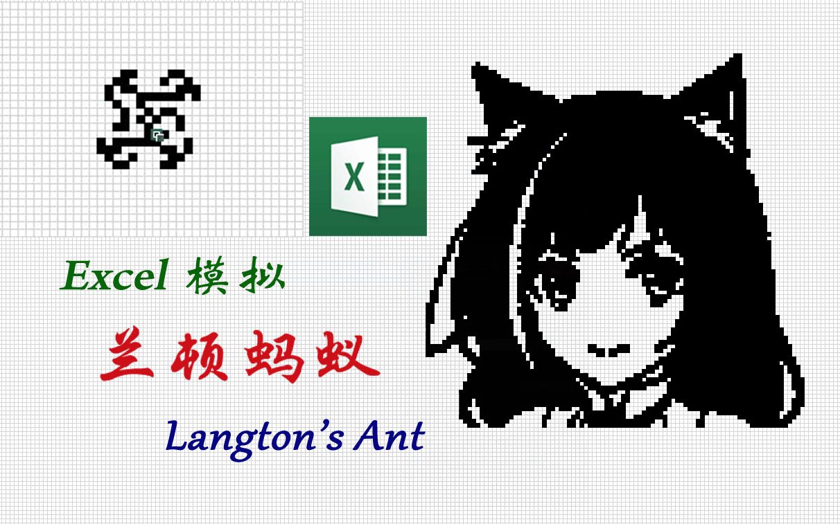 【excel】使用vba实现兰顿蚂蚁_哔哩哔哩 (゜-゜)つロ 干杯~-bilibili