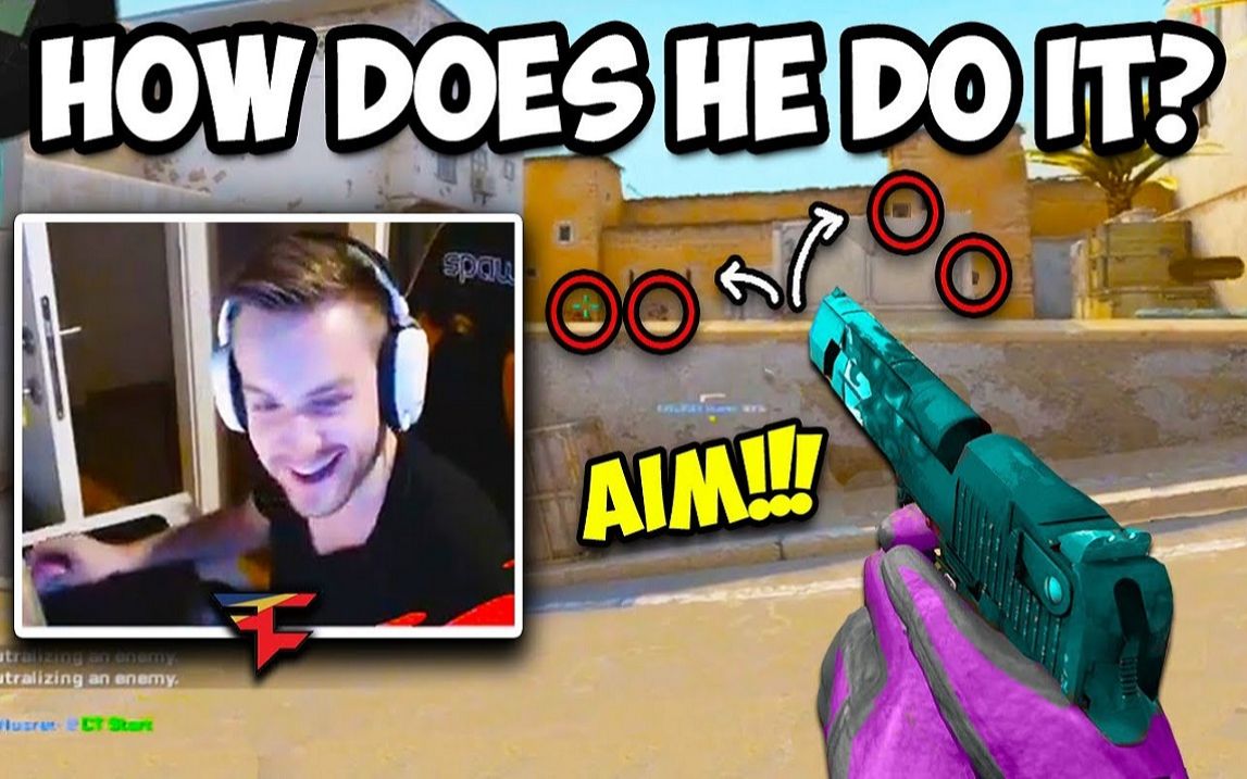 【csgo】niko的非人类瞄准能力!pasha新的自瞄参数?cs-go twitch
