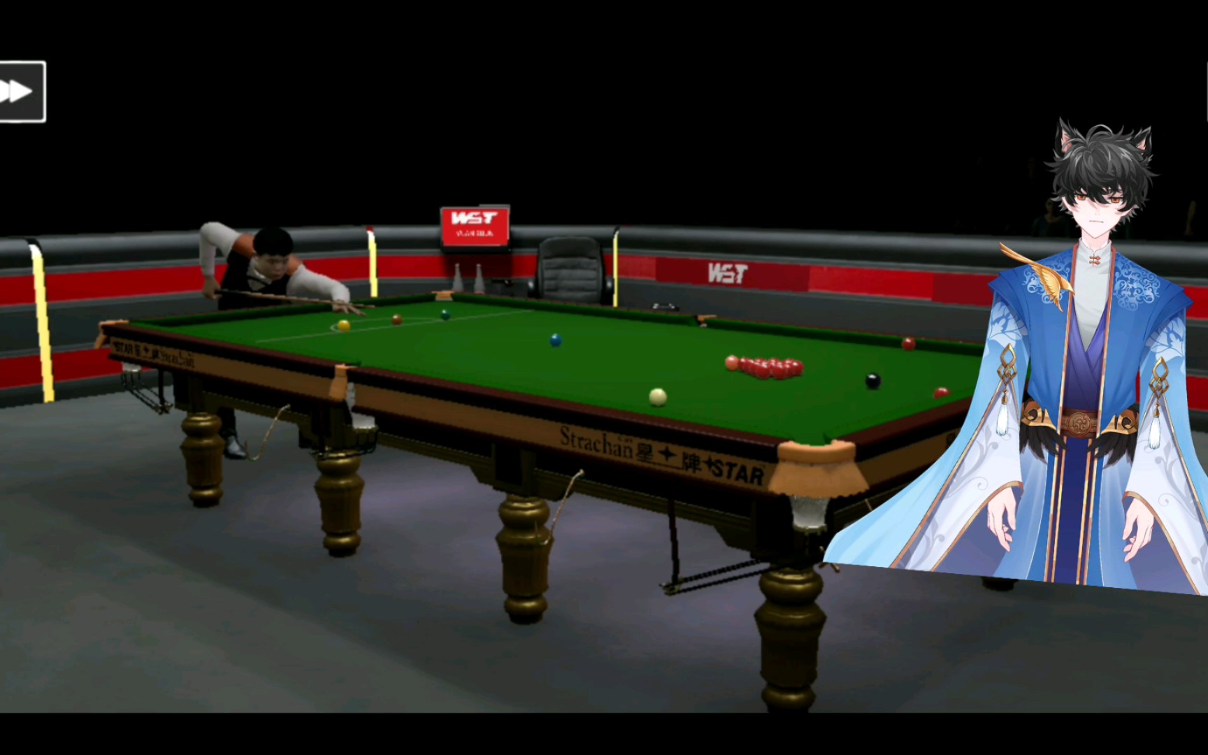 斯诺克单杆147系列第1885个147!利索夫斯基vs袁思俊!